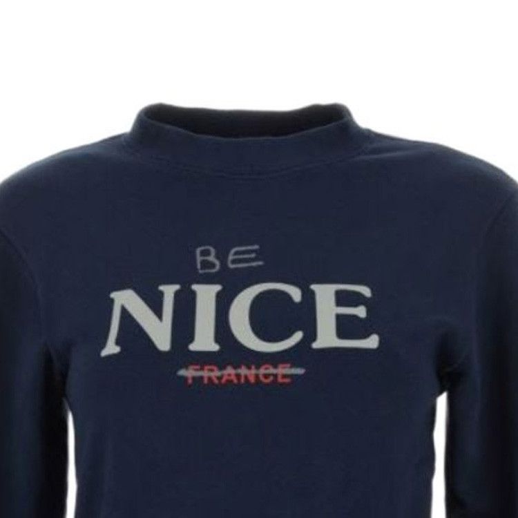 Balenciaga o1mt1gz0125 Shrunk Crewneck Sweater in Marine Blue Size XS / US 0-2 / IT 36-38 - 5 Thumbnail