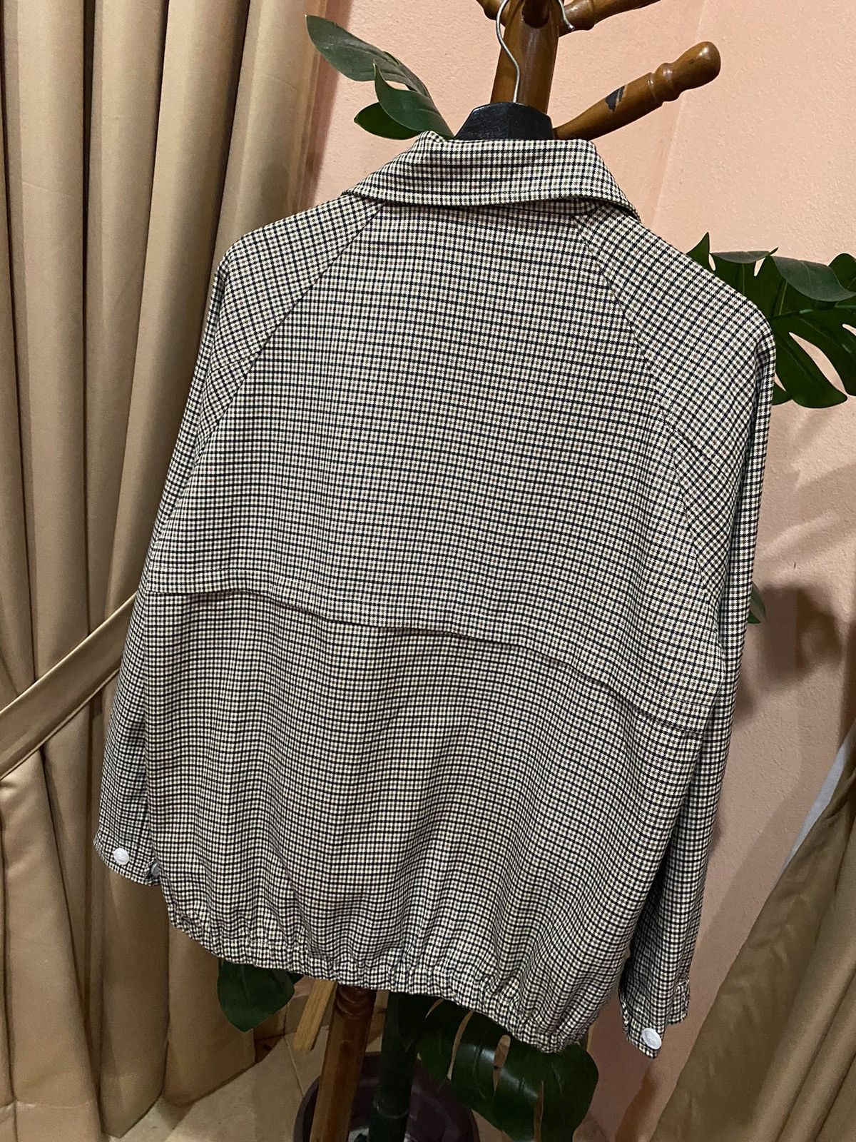 Japanese Brand Emma Clothes Plaid Jacket - Beige Checkered Zip-Up - Unisex Size US M / EU 48-50 / 2 - 12 Thumbnail