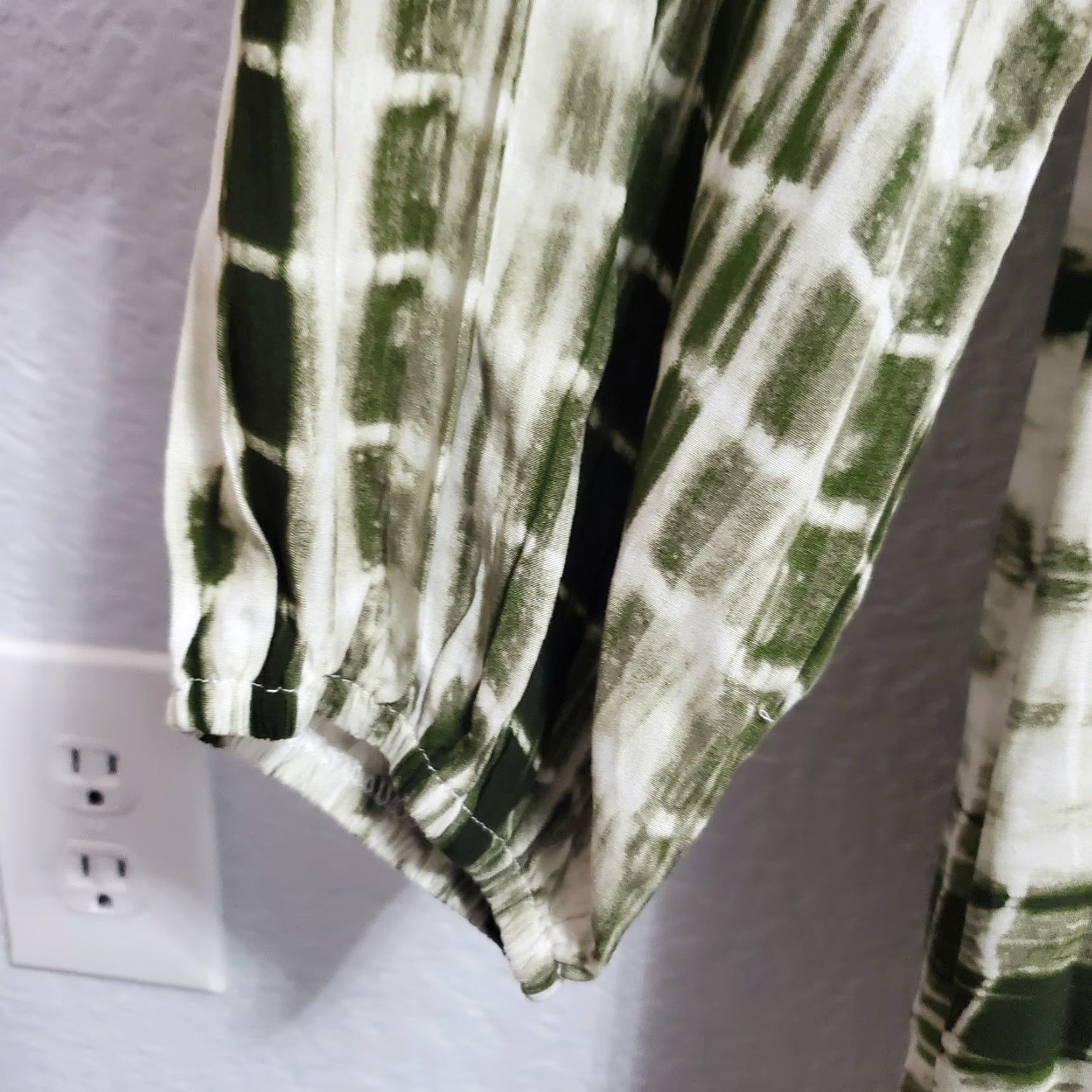 Soft Surroundings VINTAGE Soft Surroundings Melody Maxi Dress Women 1X Green Tie Dye Pockets Side Zip Boho Size XL / US 12-14 / IT 48-50 - 7 Thumbnail