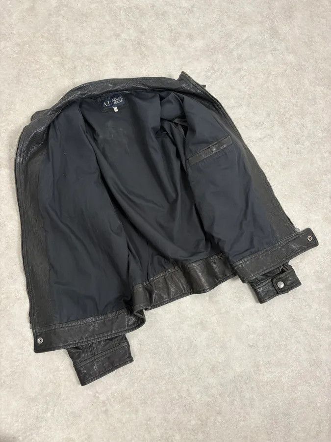 Armani 2000s Armani Prenium Black Leather Jacket Size US L / EU 52-54 / 3 - 7 Thumbnail