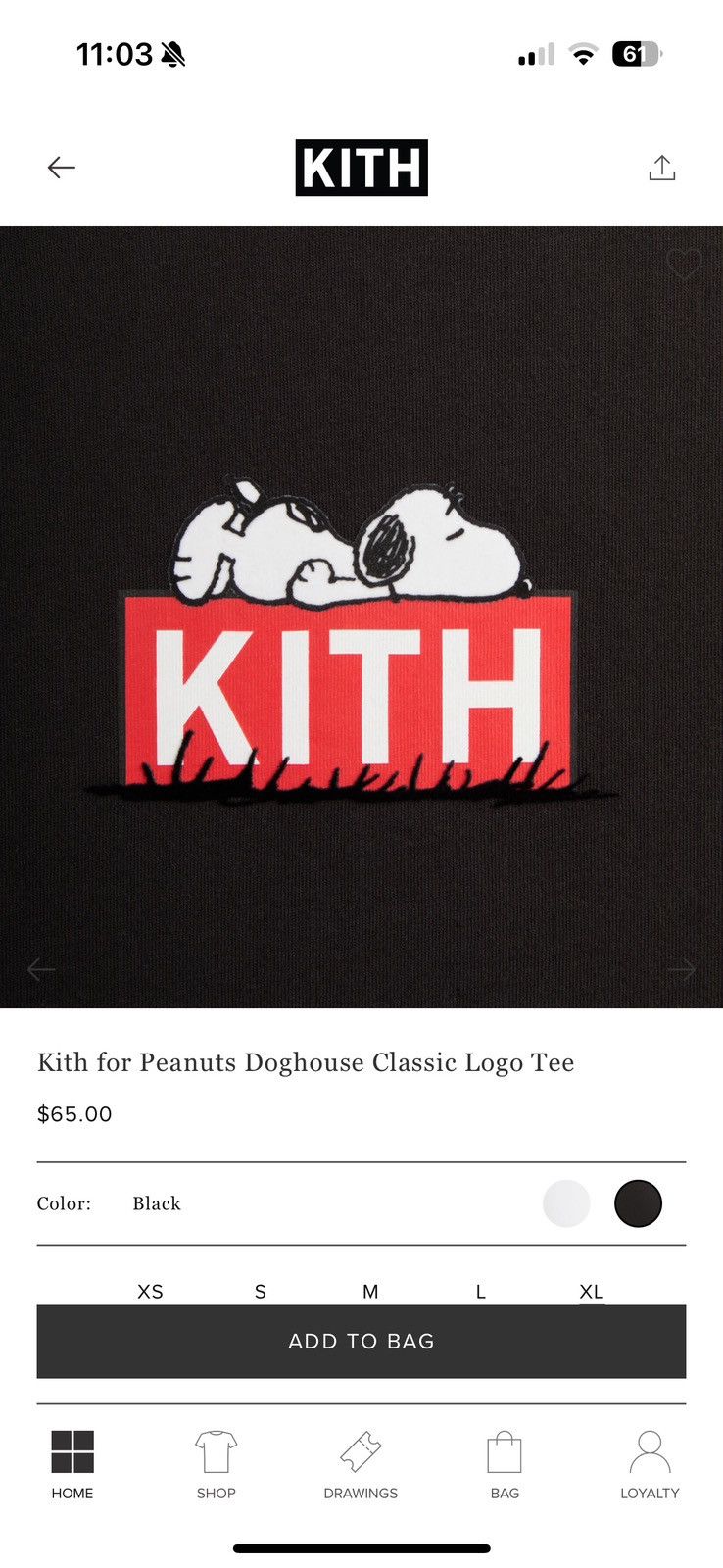 Kith × Peanuts Doghouse Box Logo Tee Size US XL / EU 56 / 4 - 8 Thumbnail