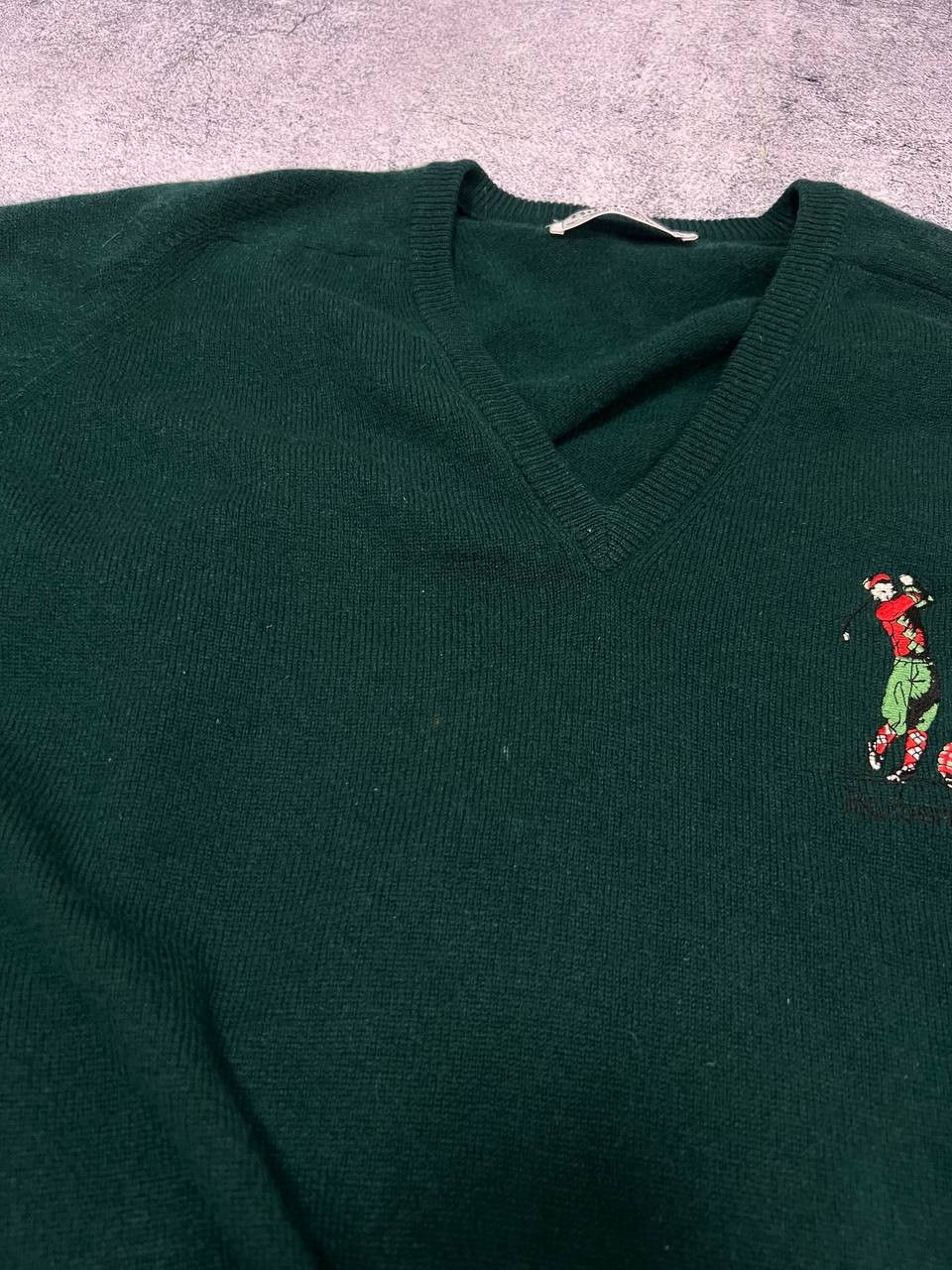 Burberry × Vintage Vintage Burberrys 1970s V-Neck Pullover Sweater Size 46 Size US M / EU 48-50 / 2 - 3 Thumbnail