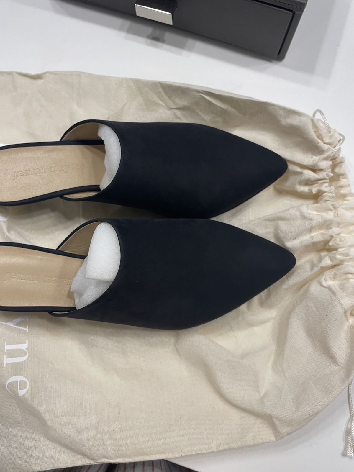 Designer Jenni Kayne kitten heel mules Size US 7 / IT 37 - 3 Thumbnail