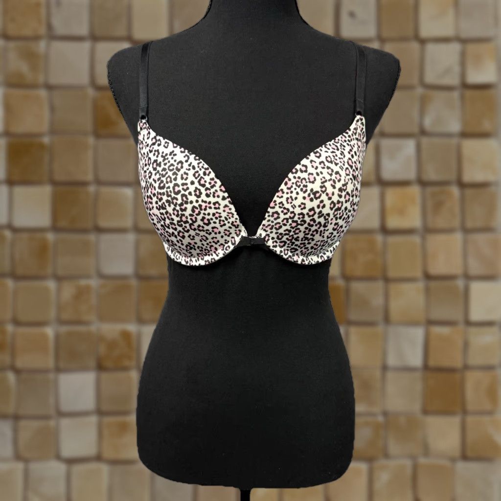 Victoria's Secret Victoria’s Secret Pink Cheetah Print Underwire Perfect Coverage Bra 34C Womens Size ONE SIZE - 1 Thumbnail
