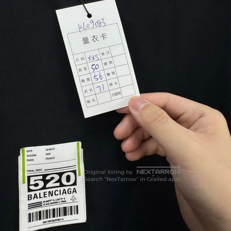 Balenciaga Balenciaga Limited Edition Plane Ticket Short Sleeve Size US XXS / EU 40 - 7 Thumbnail