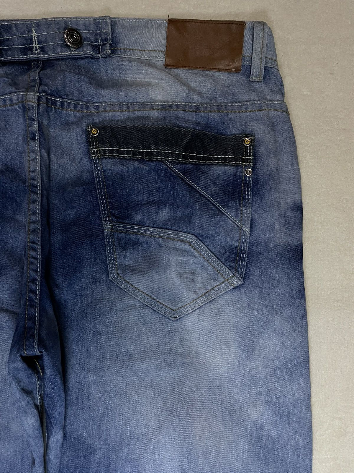 Japanese Brand Vintage TK Denim Acidwash Faded Jeans Size US 39 - 12 Thumbnail