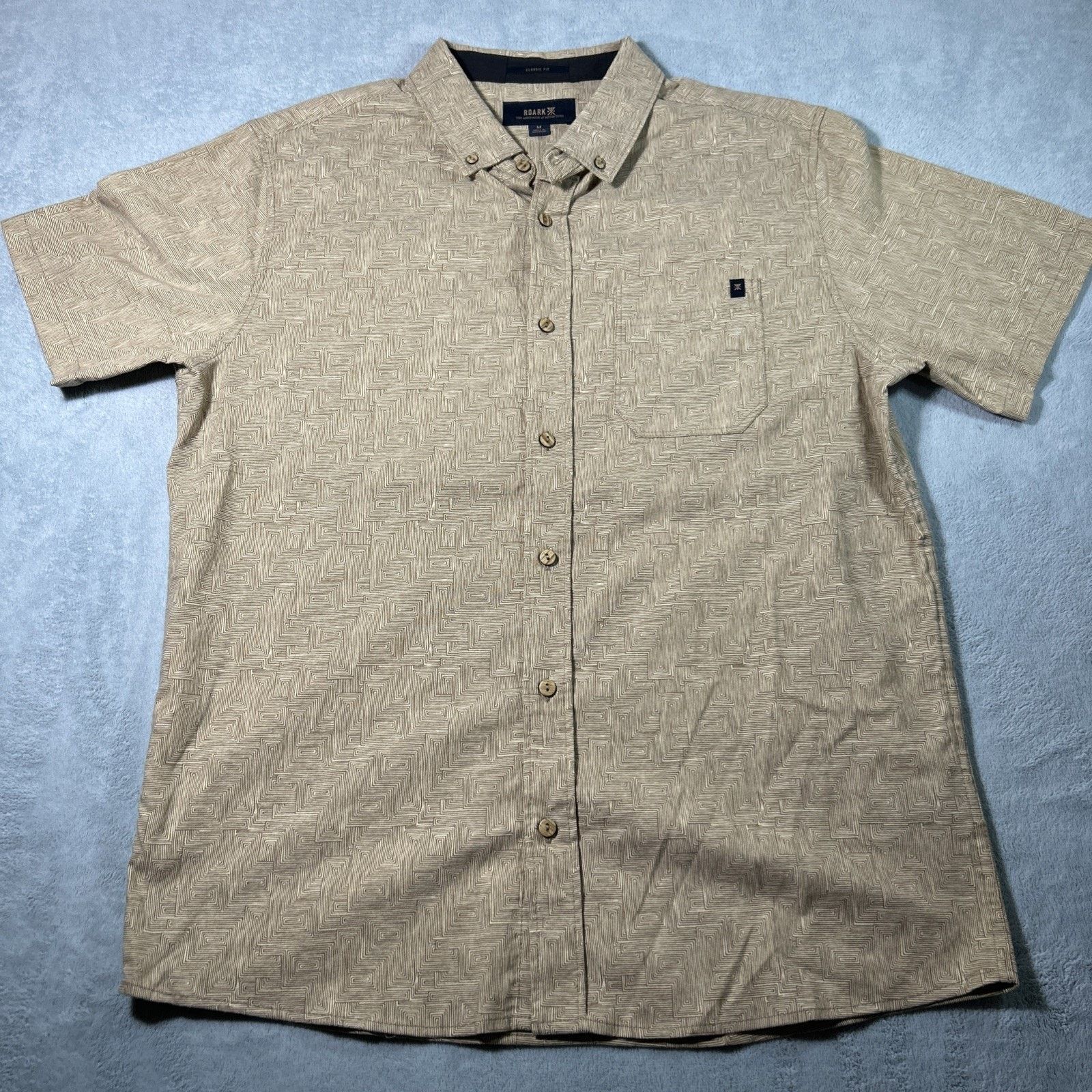 Roark Roark Hawaiian Button Up Shirt Medium Geometric Tropicana Size US M / EU 48-50 / 2 - 1 Thumbnail
