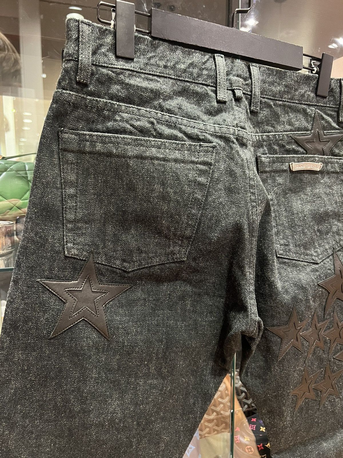 Chrome Hearts Chrome Hearts ‘Second Chances’ Star Patch Fleurknee denim Size US 31 - 8 Thumbnail