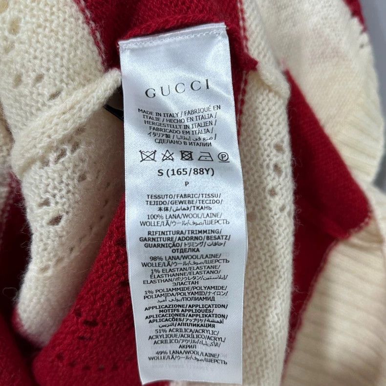 Gucci Gucci Tiger embroidered full-print vest knitwear Size US S / EU 44-46 / 1 - 6 Thumbnail