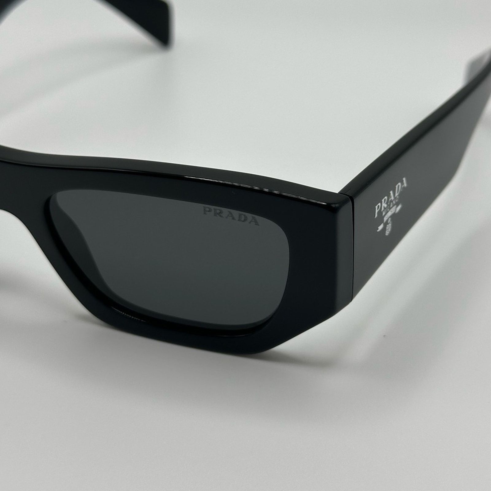 Prada PRADA Sunglasses PRA01S 16K08Z Black/Dark Grey Unisex NEW Size ONE SIZE - 3 Thumbnail