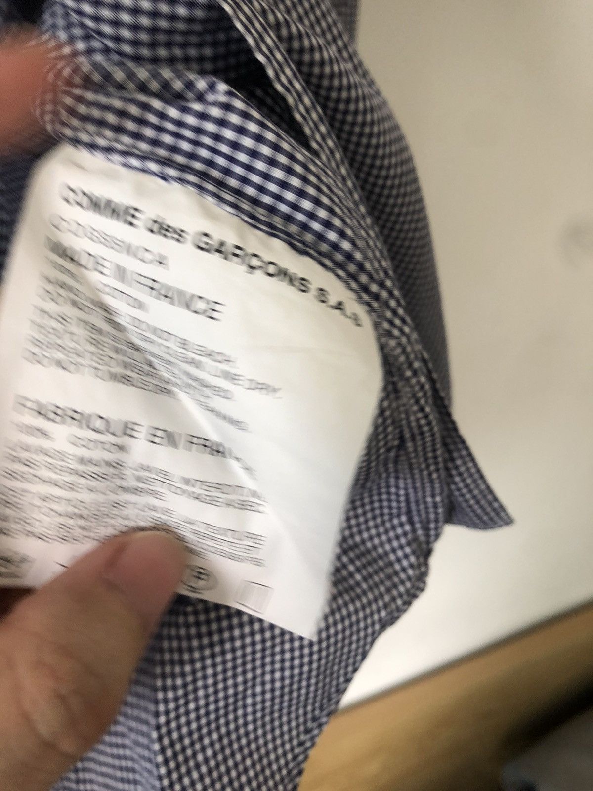 Comme des Garcons Homme × Comme des Garcons Homme Plus × Comme des Garcons SHIRT Gingham shirt Size US S / EU 44-46 / 1 - 6 Thumbnail