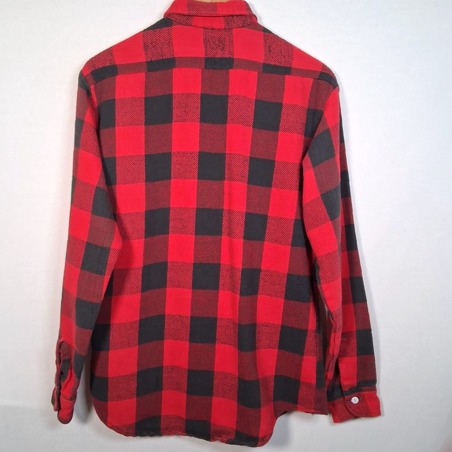 Vintage VINTAGE JC Penney Big Mac Flannel Shirt Men M Tall Red Buffalo Plaid Work Size US M / EU 48-50 / 2 - 2 Thumbnail