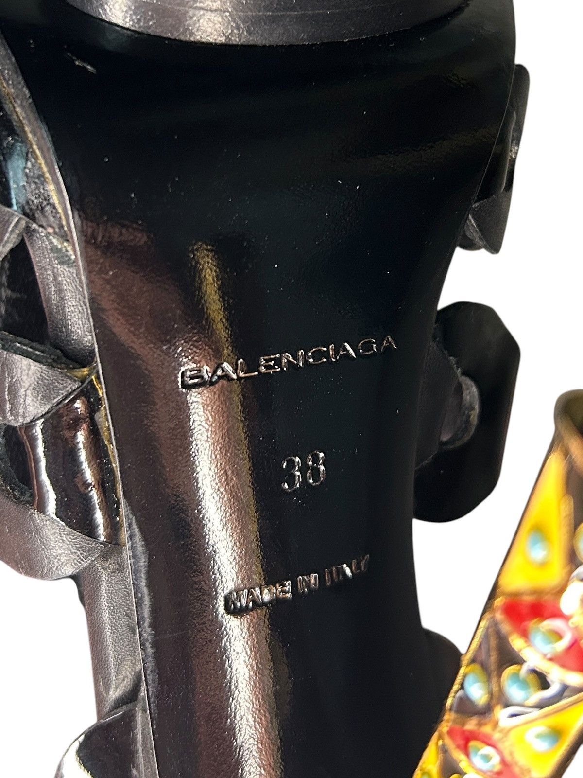 Balenciaga S/S 08 Nicolas Ghesquière Gladiator Heels Size US 8 / IT 38 - 15 Thumbnail