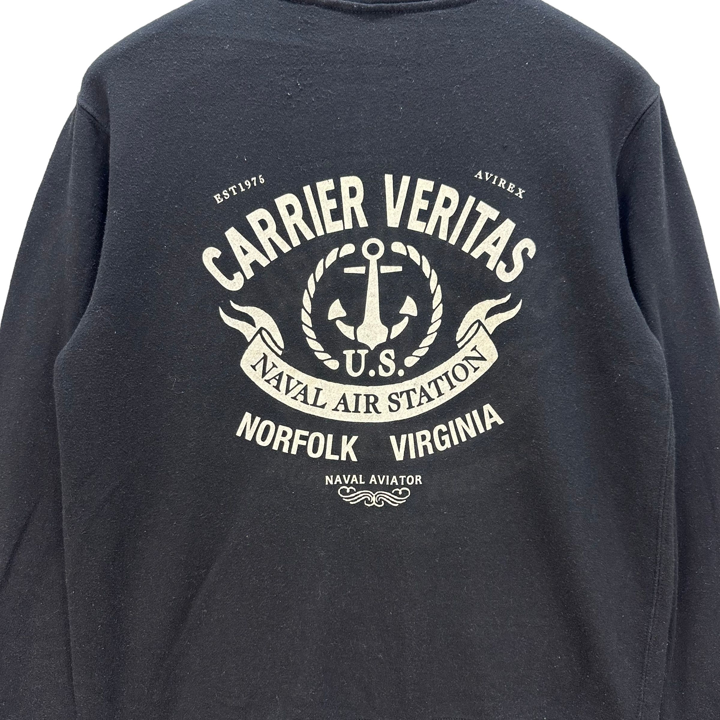 Avirex AVIREX US NAVAL AVIATOR BIG LOGO PULLOVER HOODIES #8839-030 Size US M / EU 48-50 / 2 - 2 Thumbnail