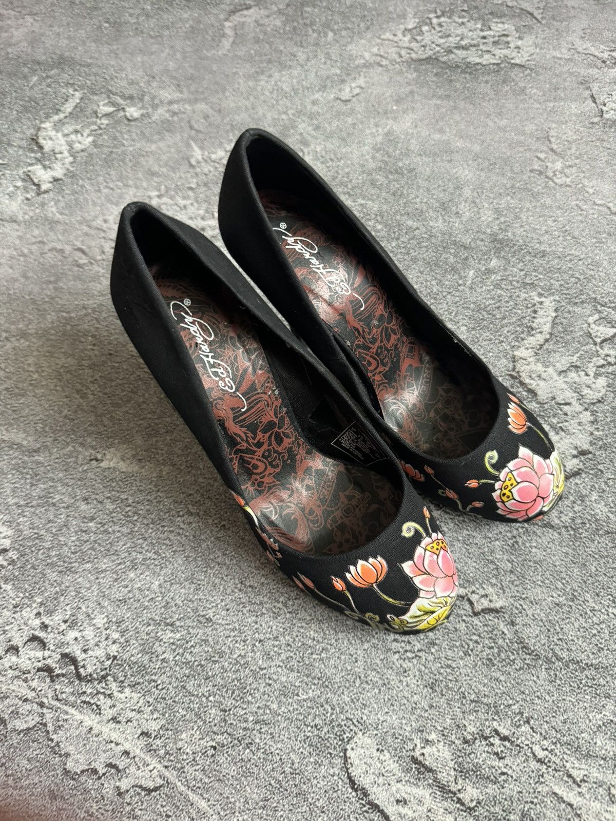 Ed Hardy × Japanese Brand Ed Hardy US7 UK4.5 EUR38 all printed heels boots shoes Size US 7 / IT 37 - 13 Thumbnail