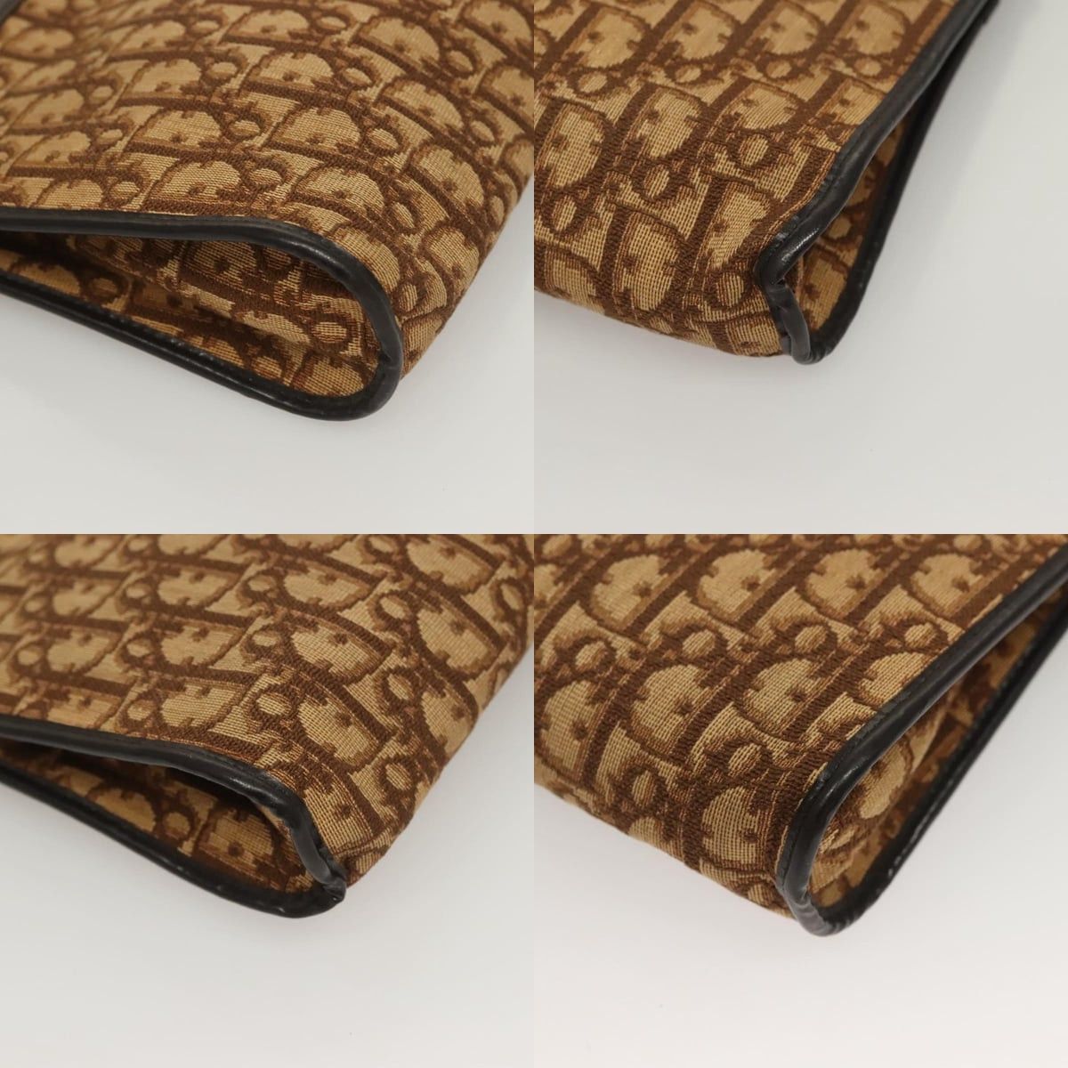 Dior DIOR Trotter Canvas Shoulder Bag Brown Gold Size ONE SIZE - 10 Thumbnail