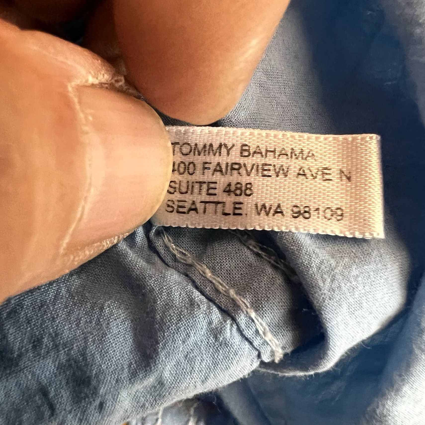 Tommy Bahama Tommy Bahama Button-Up Shirt Mens 2XL Blue Cotton Blend Short Sleeve Casual Tropical Size US XXL / EU 58 / 5 - 7 Thumbnail