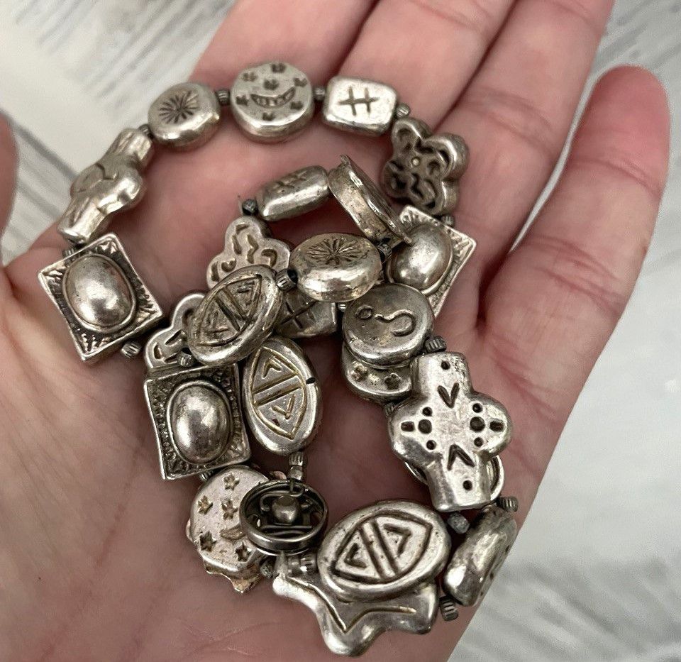 Other Ethnic Silver Choker Bracelet. Vintage Handmade Size ONE SIZE - 1 Thumbnail