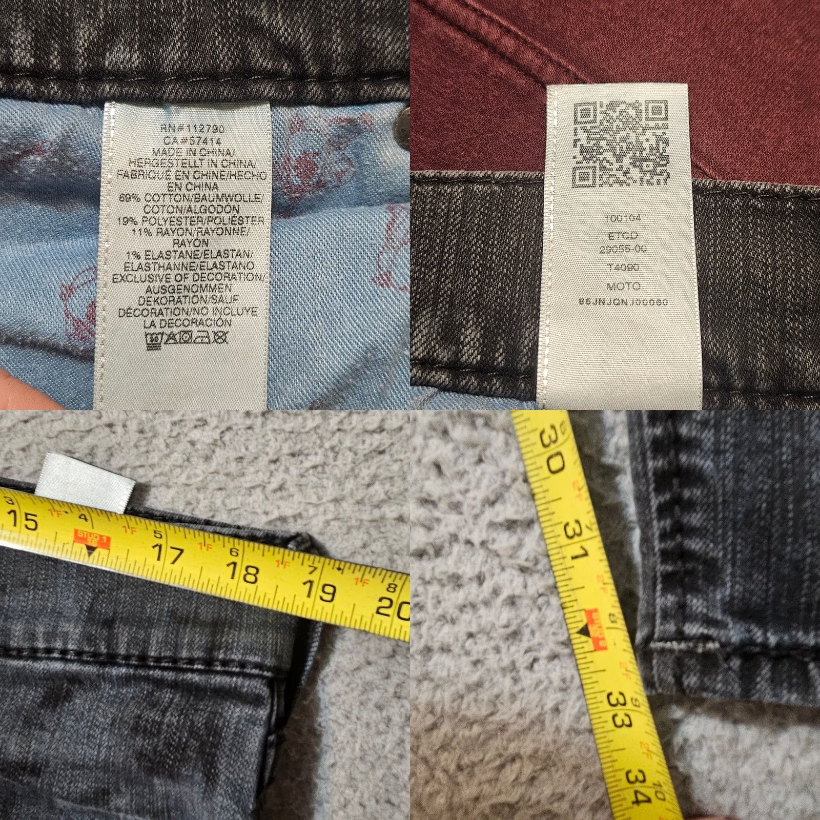 True Religion True Religion Jeans Men Relaxed Skinny Moto Blue Camo Textured Size 38 x 33 Size US 38 / EU 54 - 8 Thumbnail