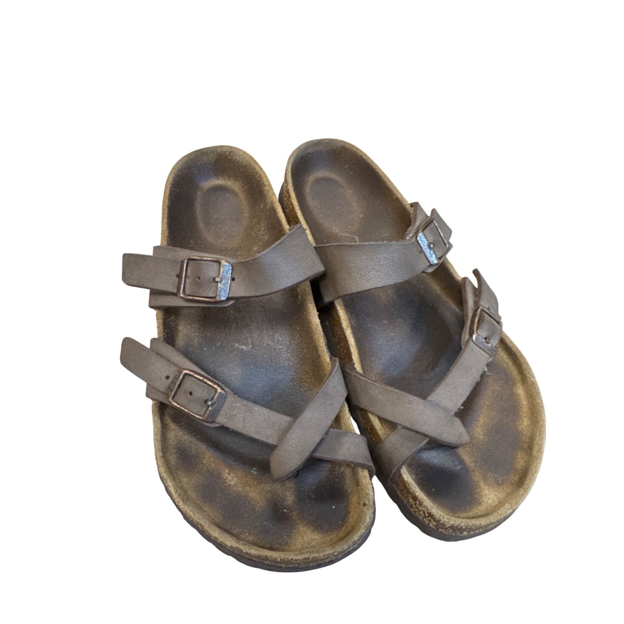 Birkenstock Birkenstock Womens Brown Leather Slip Sandals Size 6 SKU 819 Size US 6 / IT 36 - 5 Thumbnail