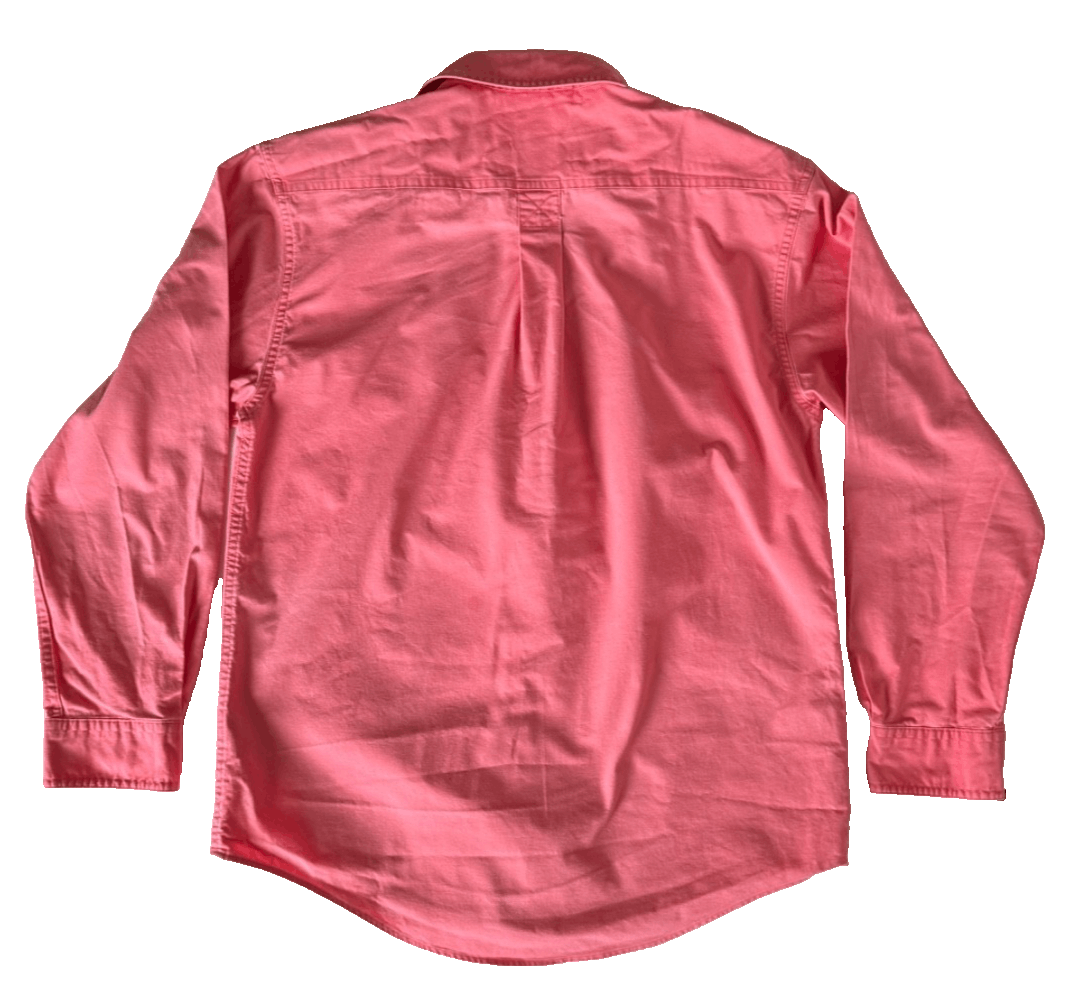 L.L. Bean LL Bean Mens Small Button Down Pink Coral Cotton Work Shirt Size US S / EU 44-46 / 1 - 2 Thumbnail