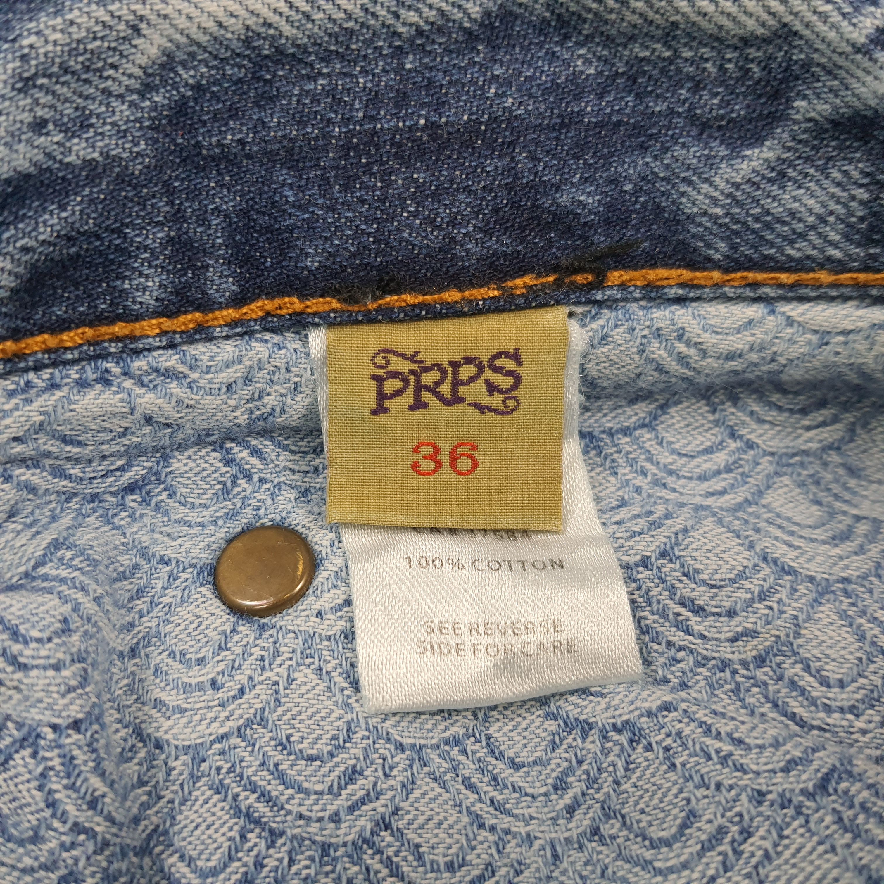 Prps Vintage PRPS Barracuda Denim Jeans C297N13 Size US 37 - 10 Thumbnail