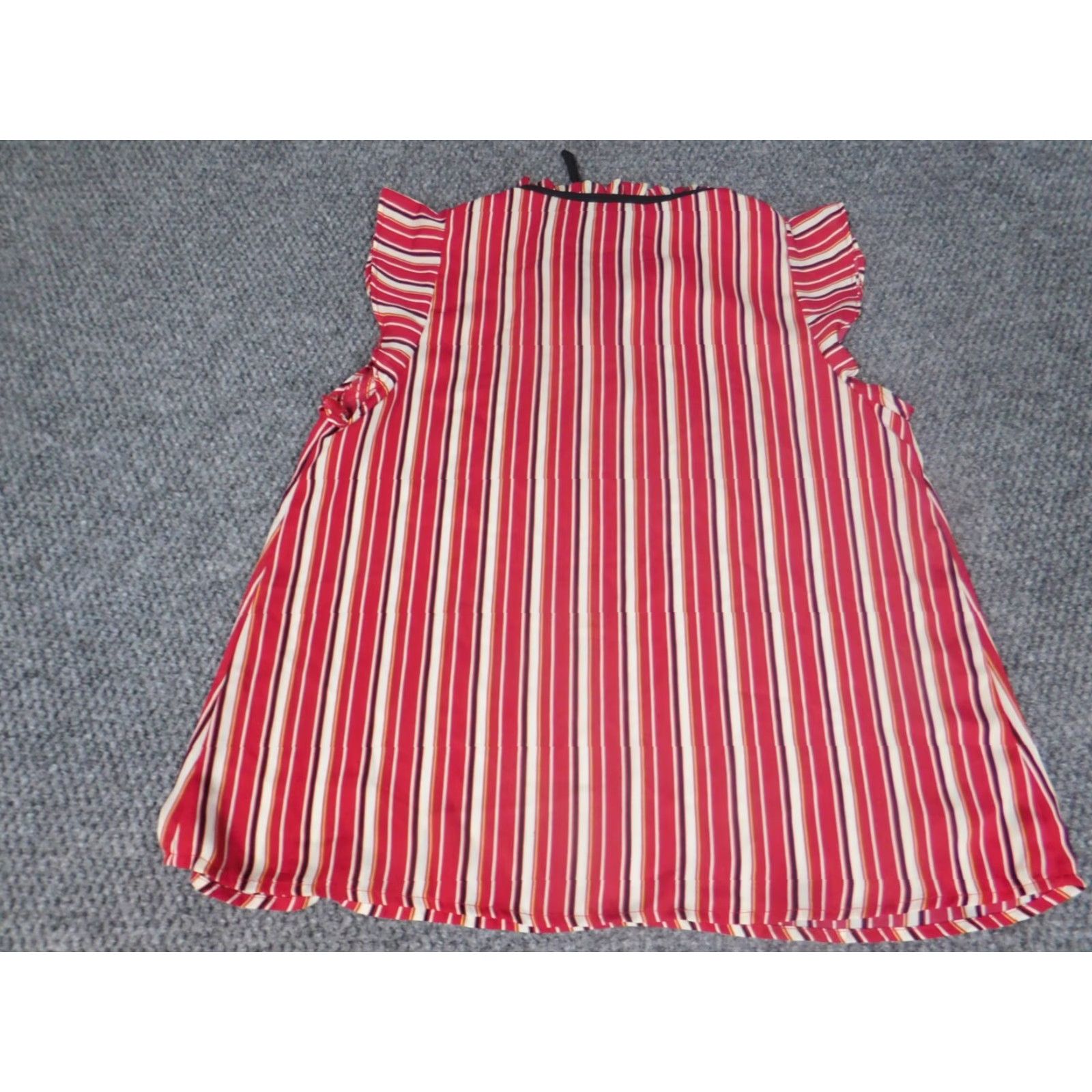 Vintage **Timing Red Medium Collared Pullover Blouse** User: Timing Red Medium Collared Pullover Blouse Size M / US 6-8 / IT 42-44 - 7 Thumbnail