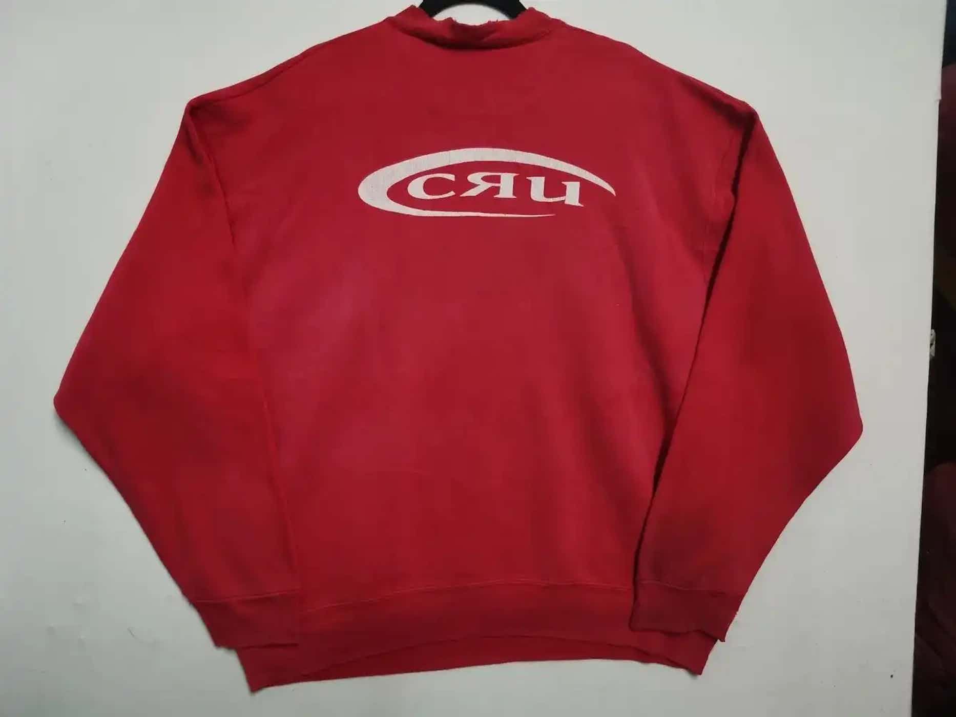 Vintage Vintage CRU Big Logo Sweatshirt Size US XXL / EU 58 / 5 - 7 Thumbnail
