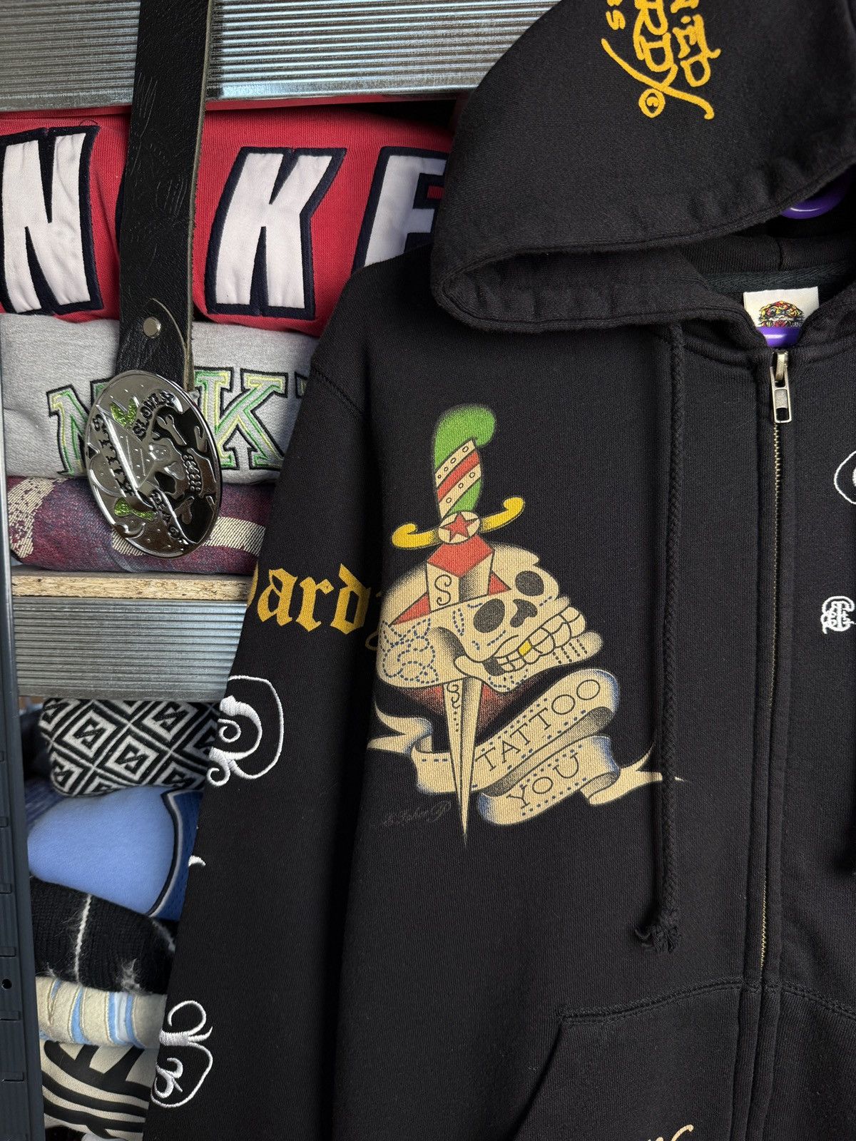 Ed Hardy Ed Hardy New York Skull Embroidered Logo Love Zip Hoodie Size US M / EU 48-50 / 2 - 6 Thumbnail