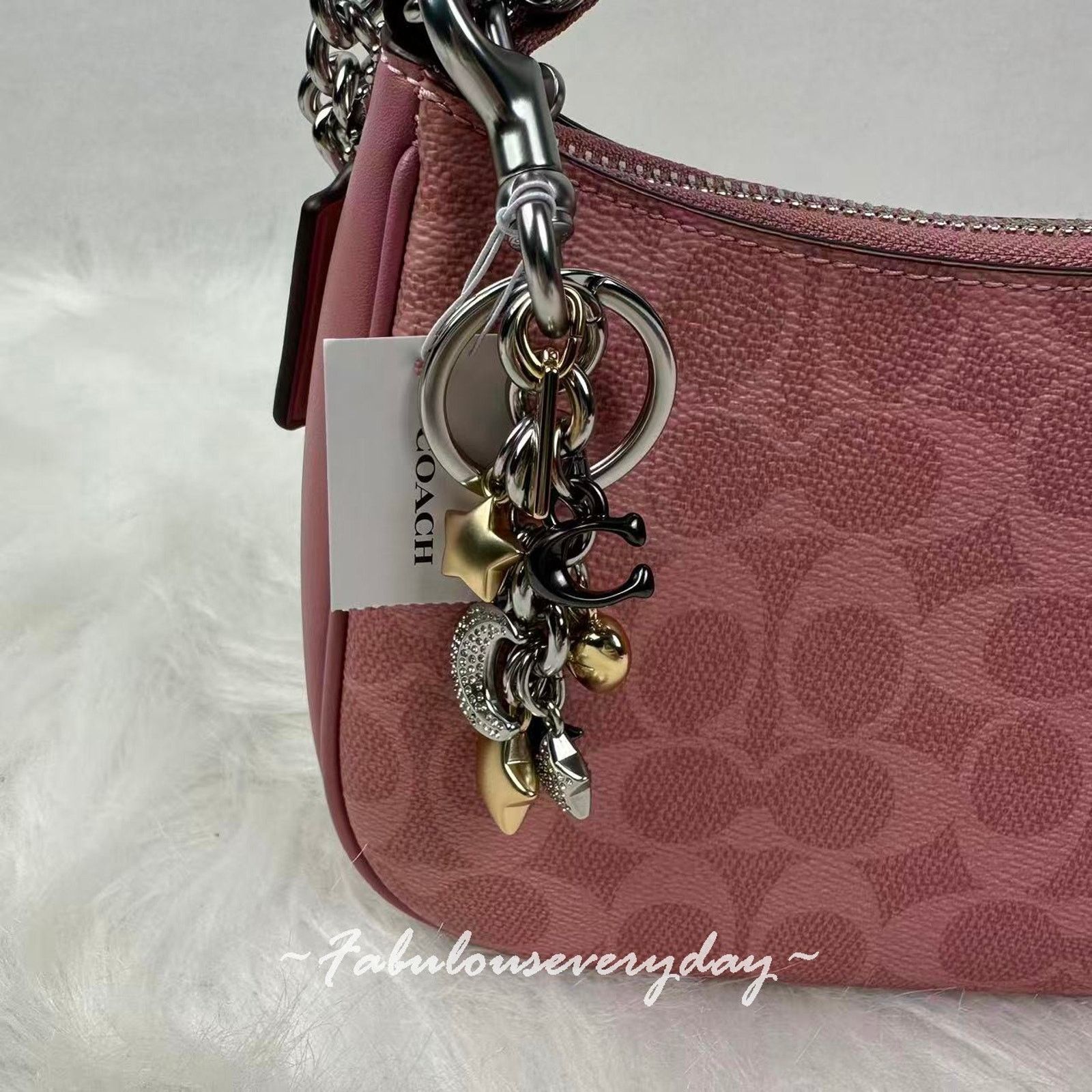 Coach Coach Star Moon Cluster Bag Charm CDB59 Keychain NWT Size ONE SIZE - 6 Thumbnail