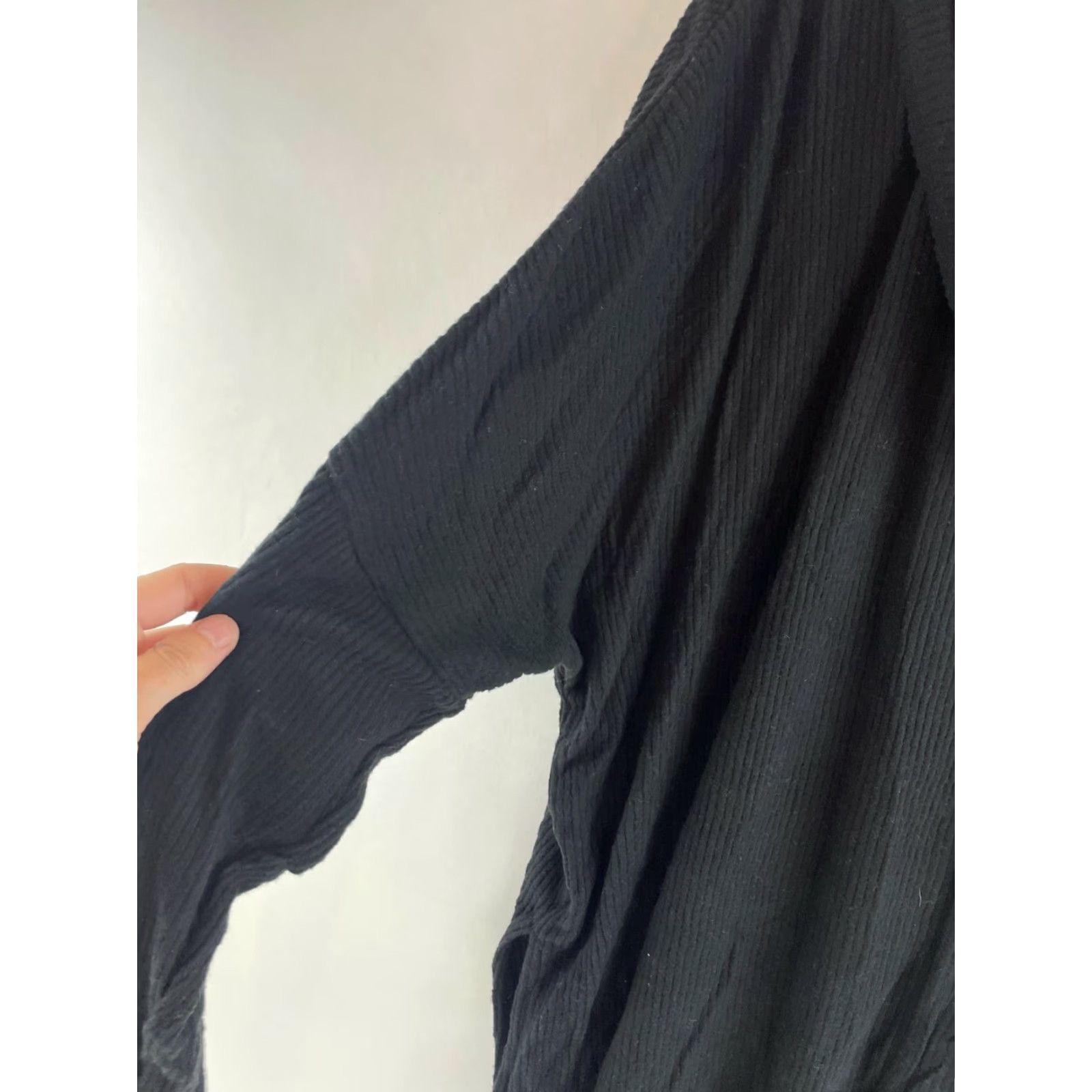 Vintage Status By Chenault Sweater Women's M Black Pullover Ribbed Cowl Neck NWD Size M / US 6-8 / IT 42-44 - 3 Thumbnail