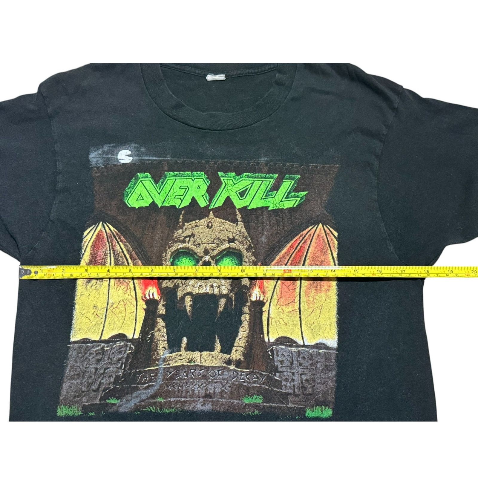 Other Vintage 1989 Overkill Tour band Tee Rare Metal Shirt M/L Size US L / EU 52-54 / 3 - 4 Thumbnail