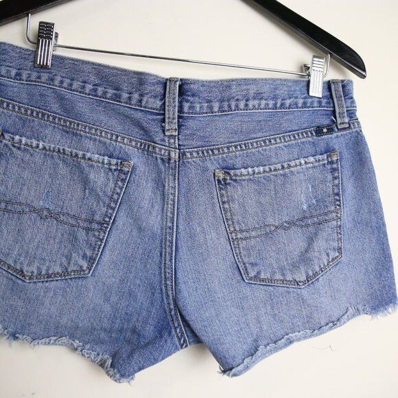Lucky Brand Lucky Brand The Cut Off Rigid Denim Mid-Rise Shorts Size 34" / US 12 / IT 48 - 8 Thumbnail