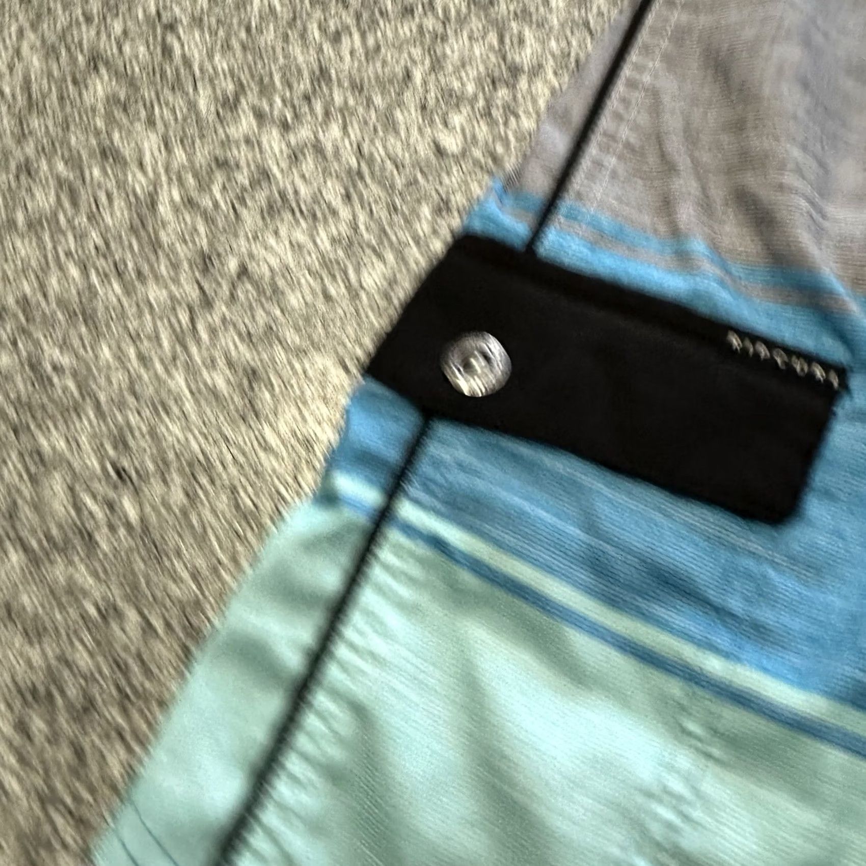 Rip Curl Rip Curl Board Shorts Mens 36 Colorblock Striped Swim Trunks Blue Size US 36 / EU 52 - 3 Thumbnail