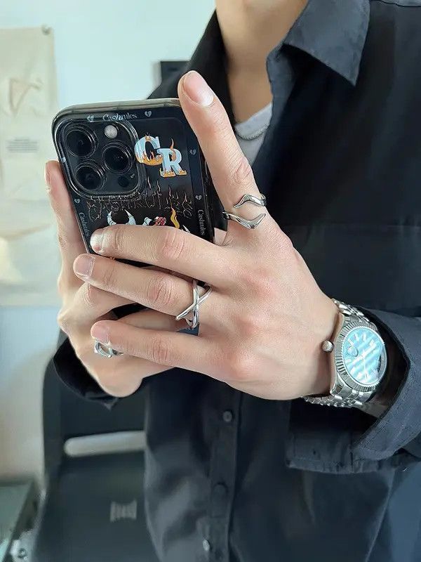 Jewelry Retro punk rings Size ONE SIZE - 8 Thumbnail