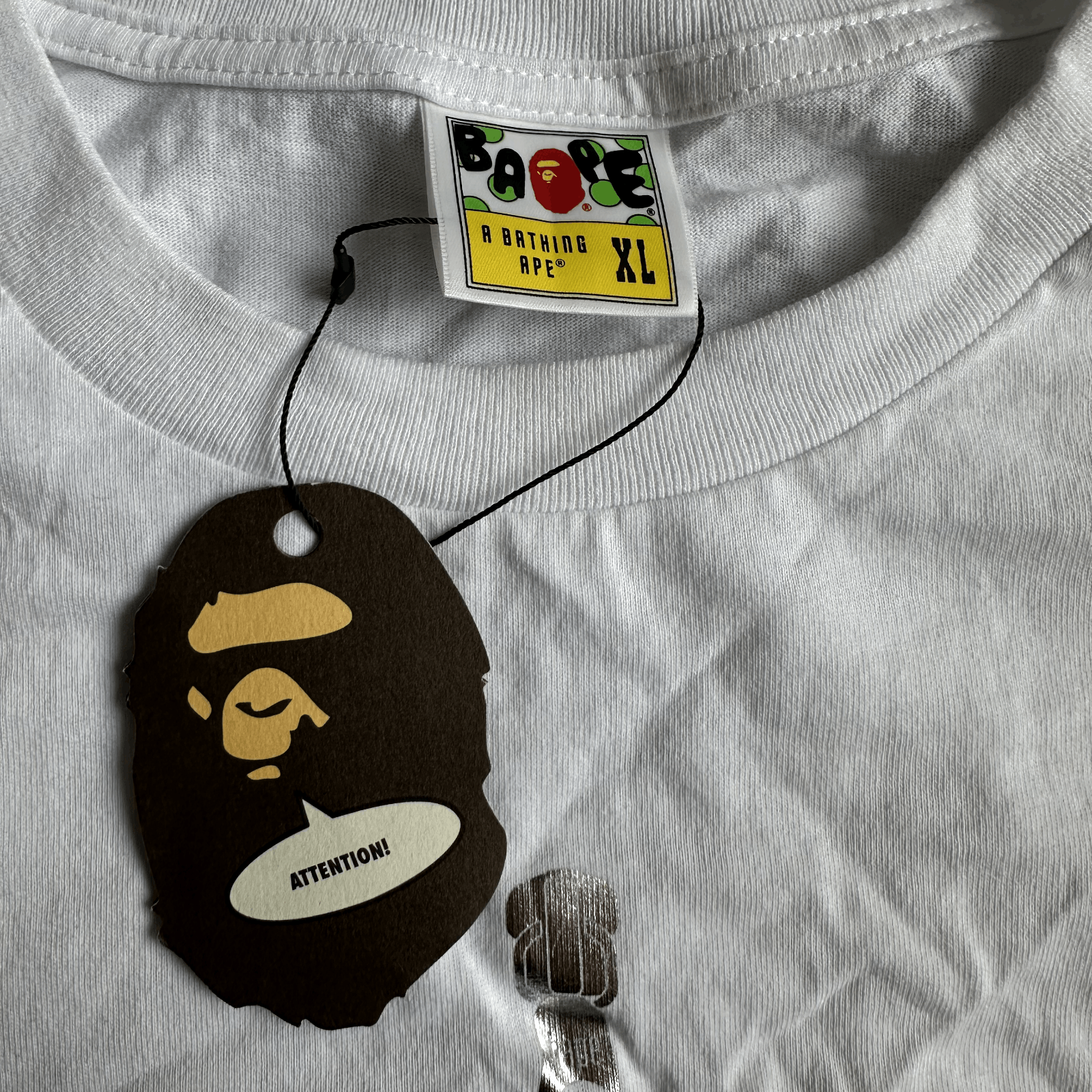Bape BAPE White Shark Shirt With Front and Back Logo Size XL Size US XL / EU 56 / 4 - 3 Thumbnail