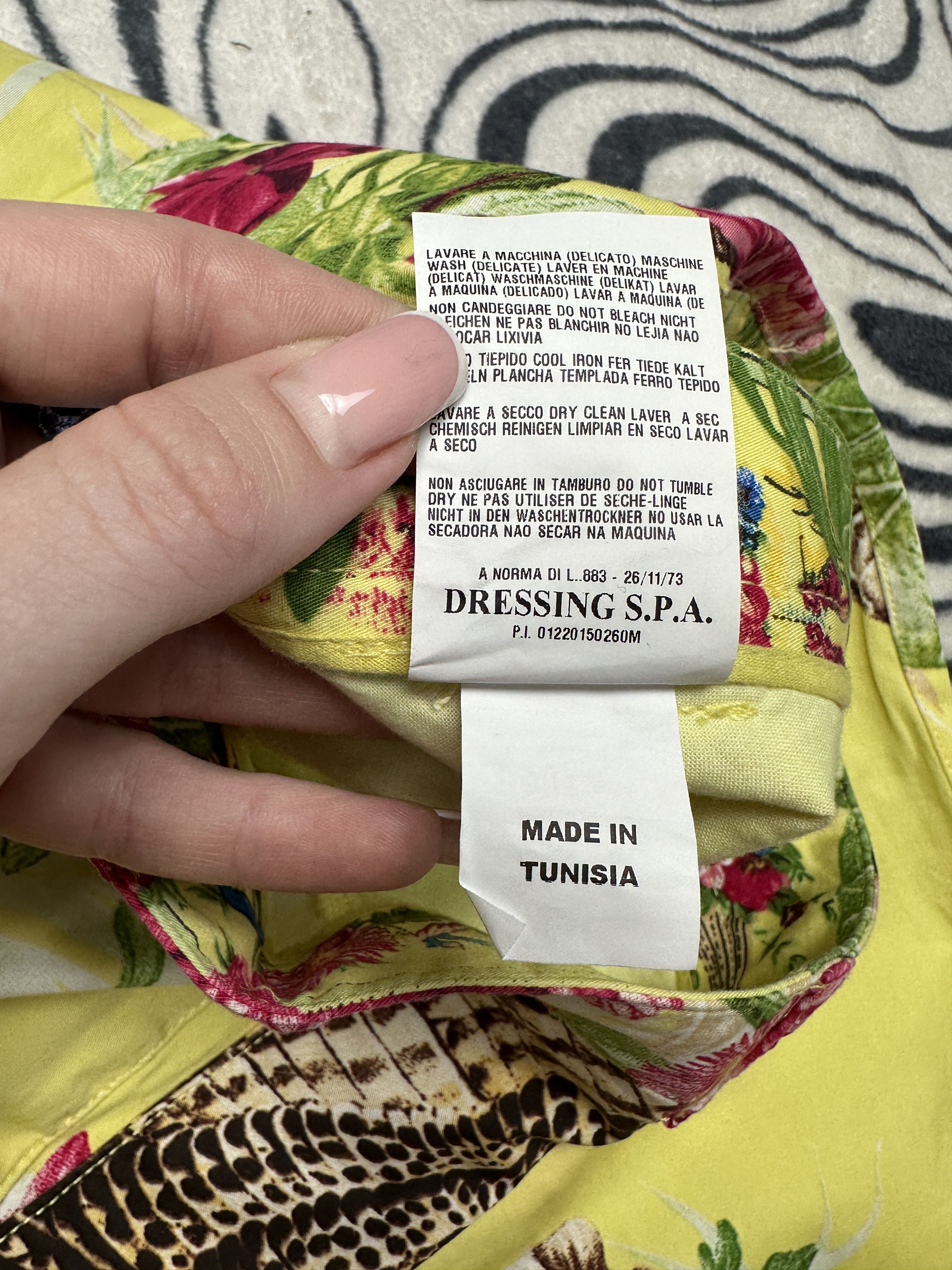 Roberto Cavalli Class Roberto Cavalli Vintage Womens Printed Pants Size 34" / US 12 / IT 48 - 6 Thumbnail