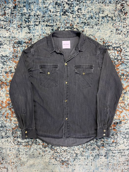 DENIM WESTERN BUTTON UP SHIRT