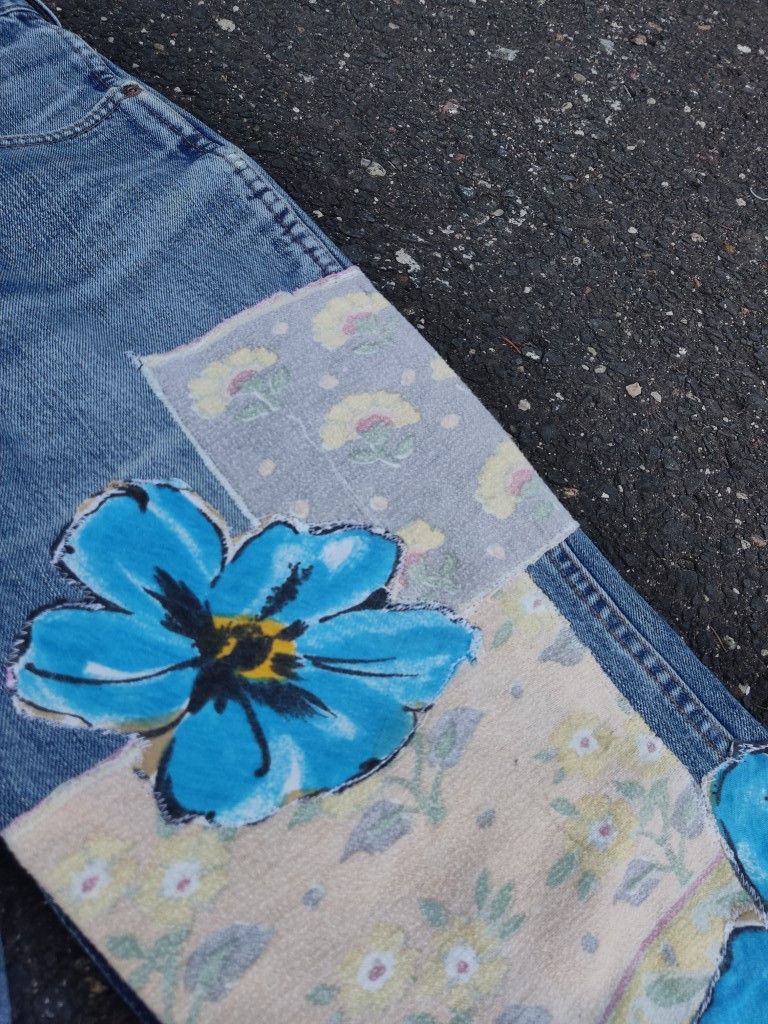 Kapital × Number (N)ine × Vintage Vintage Kapital Inspired Repaired Denim Saschiko Patchwork Size US 34 / EU 50 - 6 Thumbnail