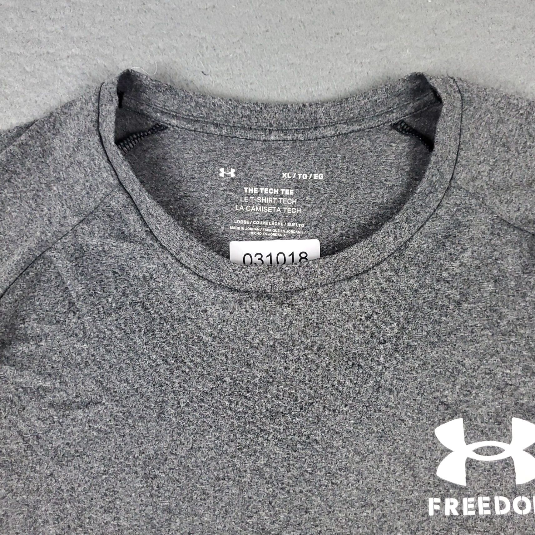 Under Armour Under Armour T Shirt Mens XL Gray Active Gym Work Out Short Sleeve Size US XL / EU 56 / 4 - 3 Thumbnail