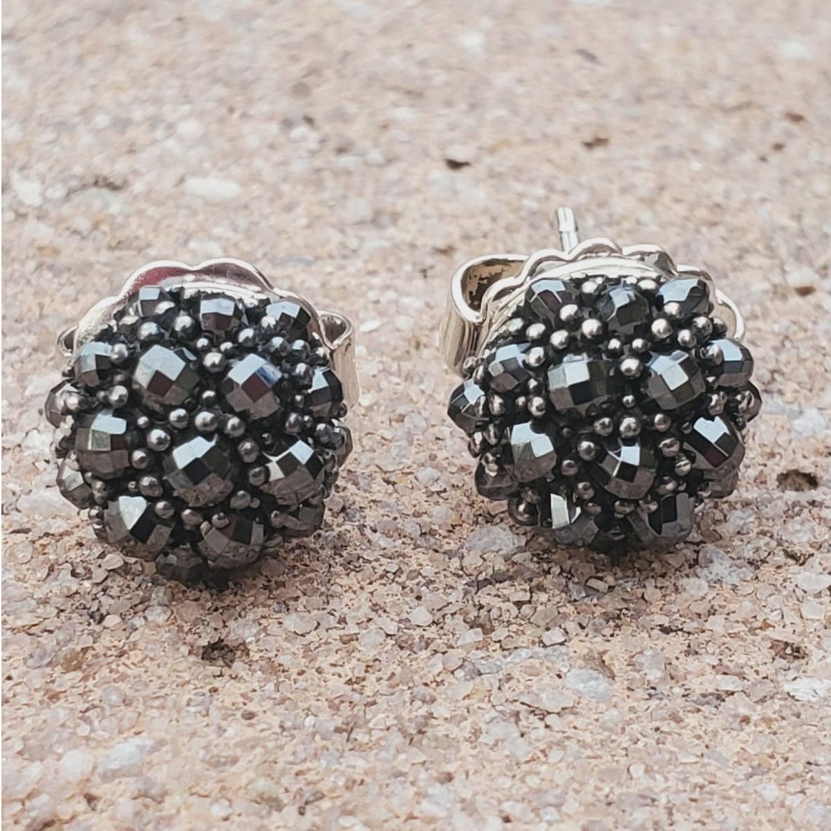 David Yurman David Yurman Hematite Osetra Stud Sterling Silver Earrings Size ONE SIZE - 3 Thumbnail