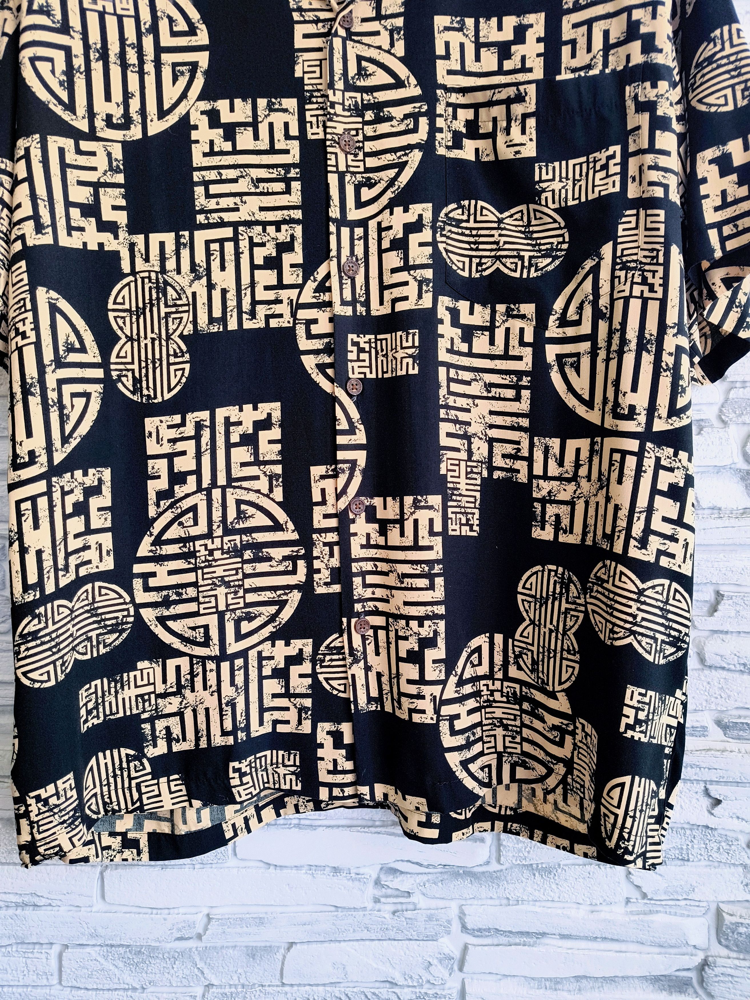Kalaheo Vintage Aztec Print Hawaiian Shirt Size US M / EU 48-50 / 2 - 3 Thumbnail