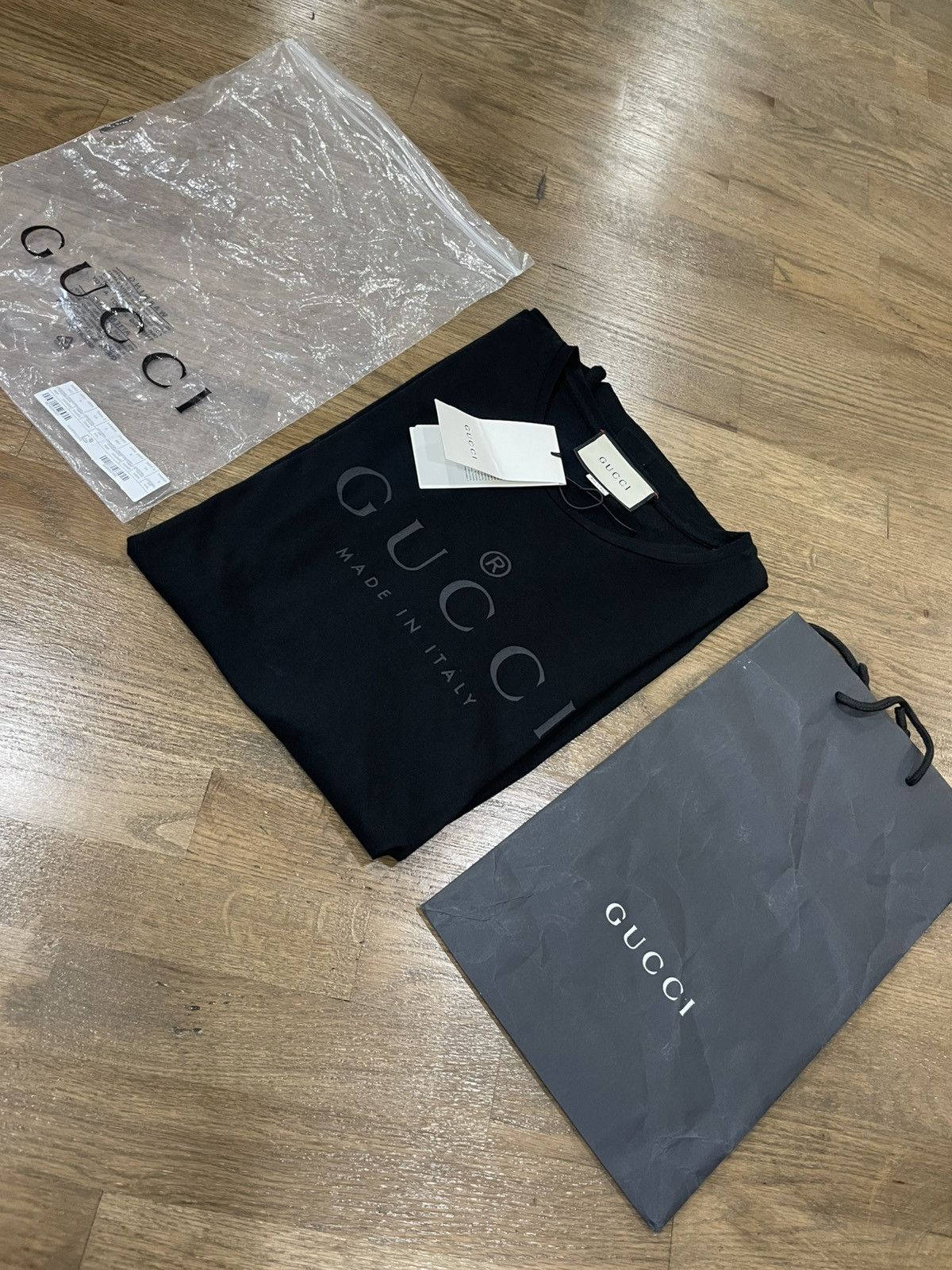 Gucci Men’s Black Gucci T Shirt Size US XXL / EU 58 / 5 - 2 Thumbnail