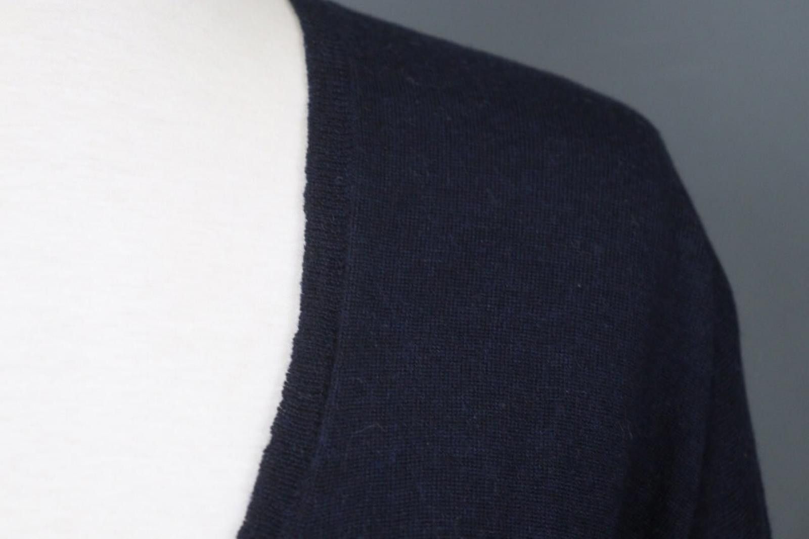 Zadig & Voltaire Zadig & Voltaire Navy Scoop Neck Stretch Blouse Top Size M Size M / US 6-8 / IT 42-44 - 6 Thumbnail