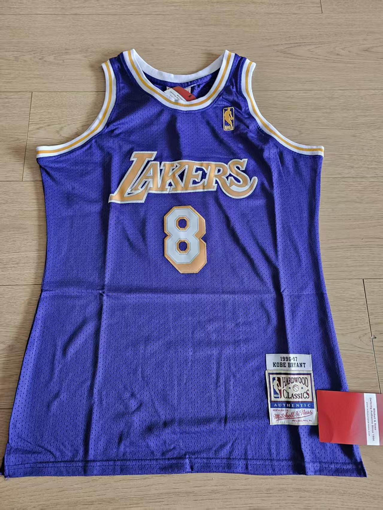 NBA 1996 97 Laker #8 Kobe Bryant Jersey Size US XL / EU 56 / 4 - 1 Thumbnail