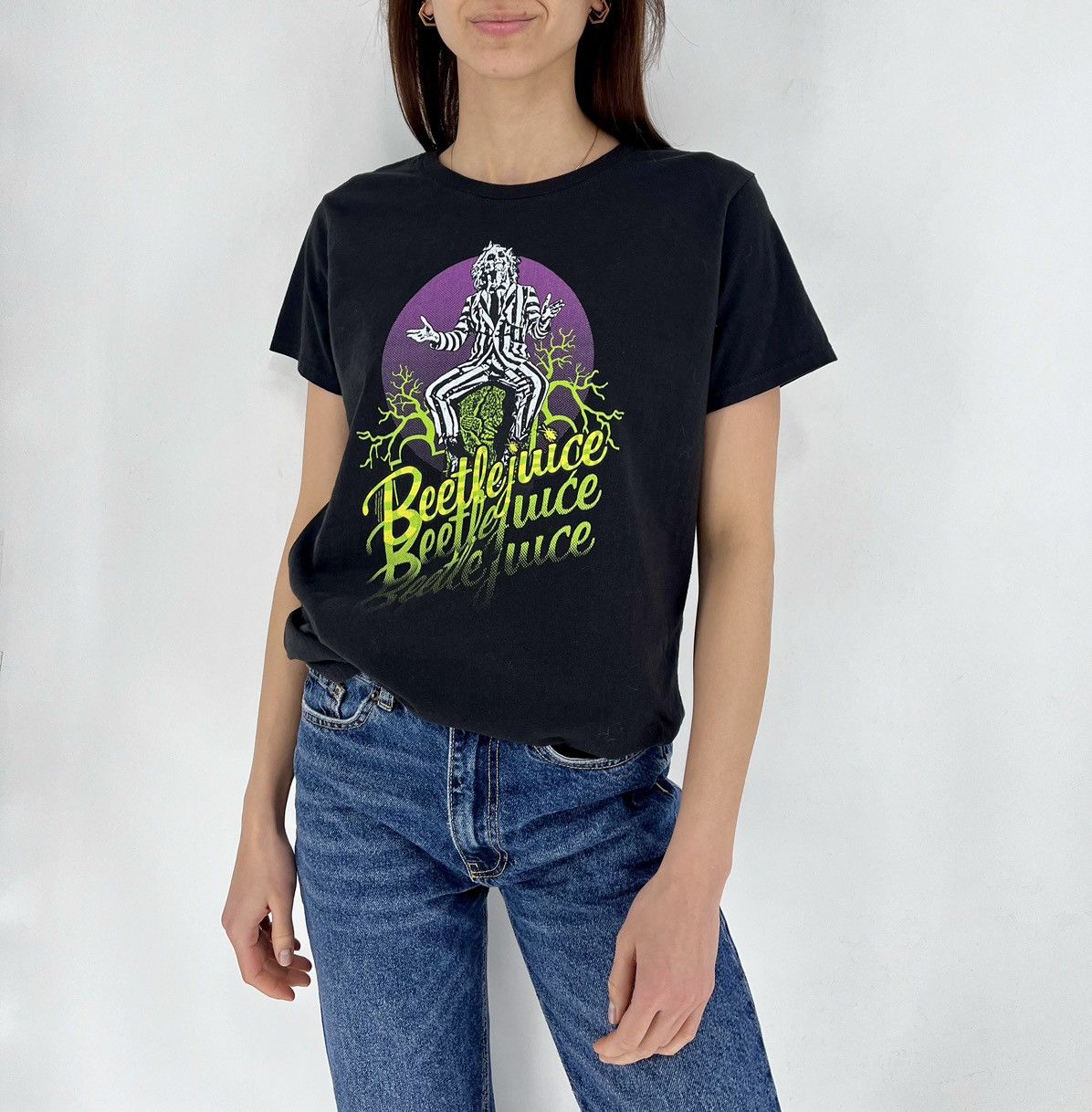 Band Tees × Vintage Beetle Juice Y2K Vintage T-Shirt size L Size L / US 10 / IT 46 - 2 Thumbnail