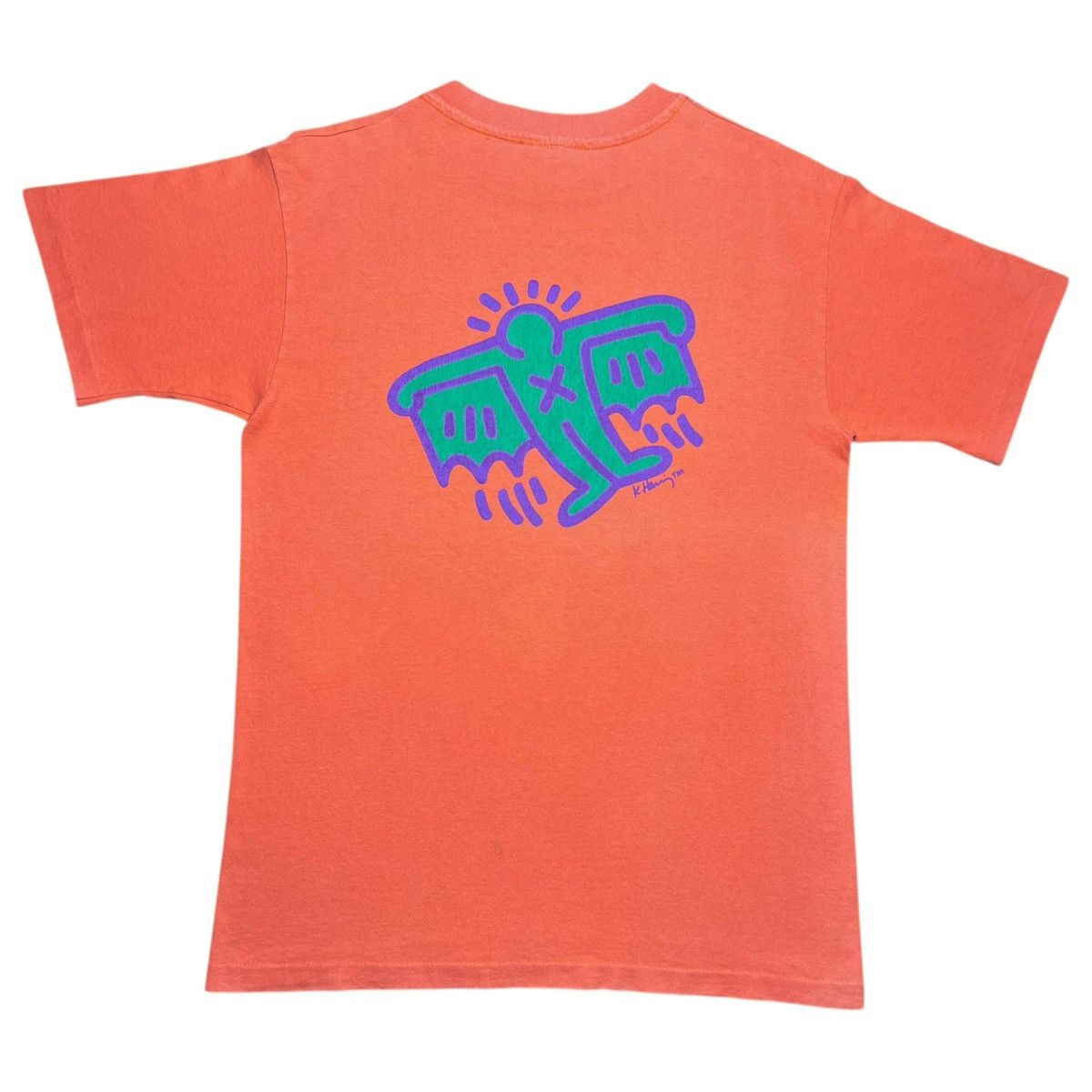 Other 1980s Keith Haring Batman Angel Devil Pop Shop Art T-Shirt Size US M / EU 48-50 / 2 - 2 Thumbnail