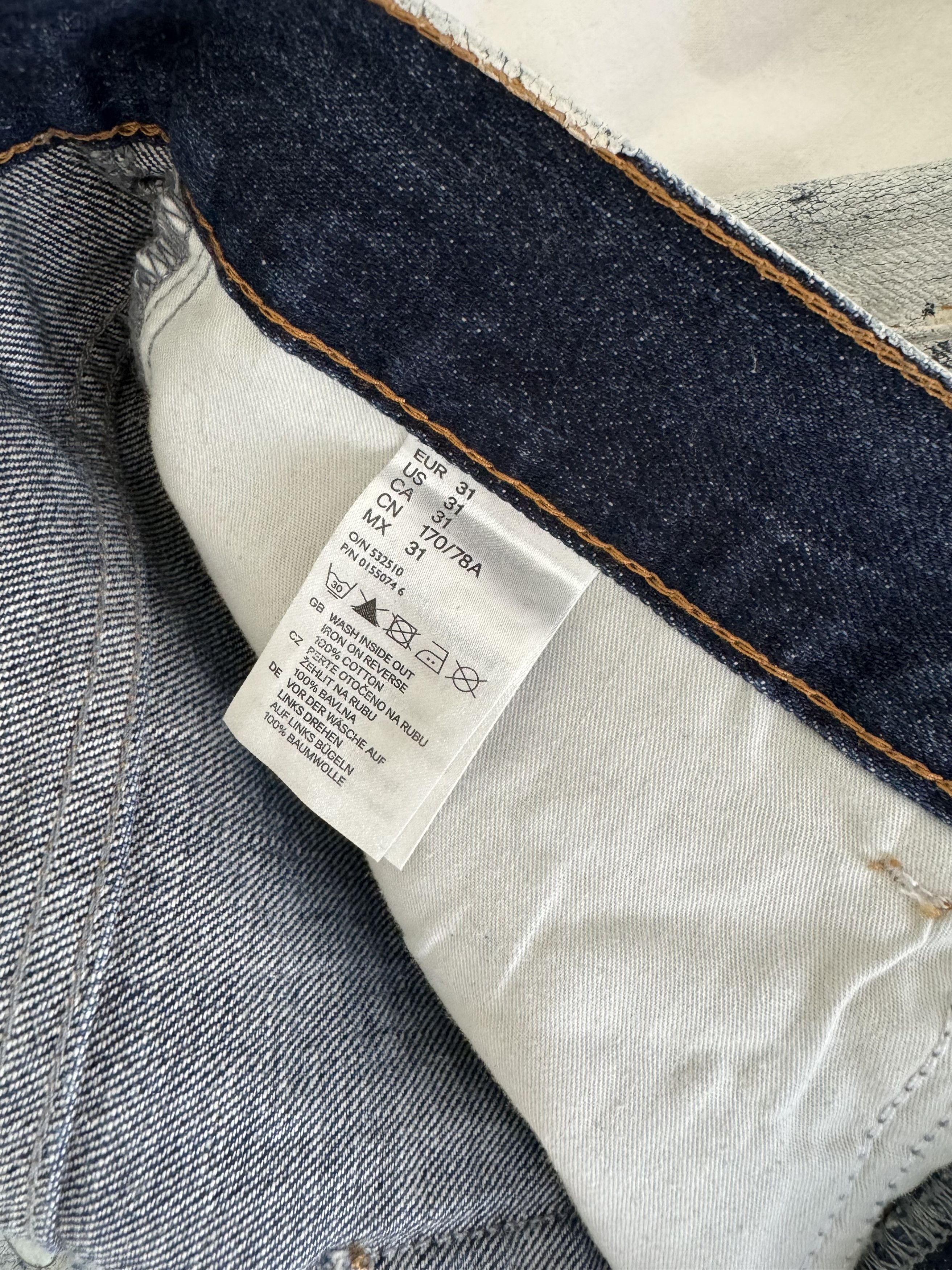 H&M × Maison Margiela H&M x Maison Margiela White Paint Pants 31 Size US 31 - 3 Thumbnail