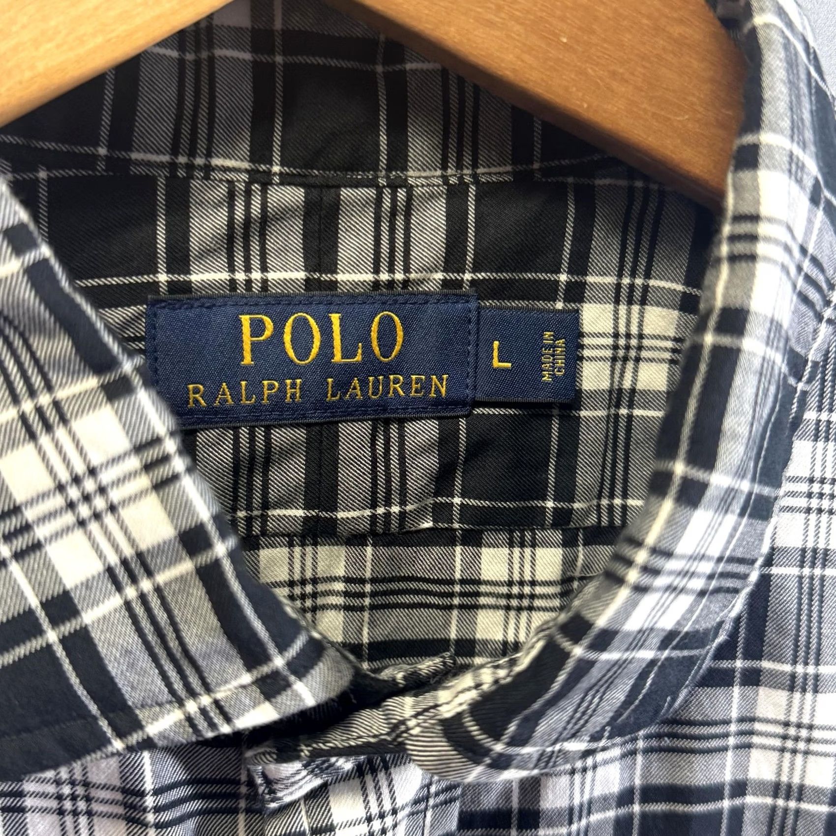 Polo Ralph Lauren Polo Ralph Lauren Shirt Mens Large Black White Plaid Button-Down Long Sleeve Size US L / EU 52-54 / 3 - 4 Thumbnail