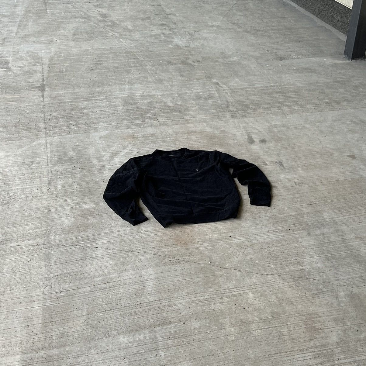 Allsaints Allsaints Vintage Black Small Logo Longsleeve Sweatshirt Size US S / EU 44-46 / 1 - 3 Thumbnail